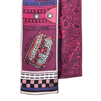 Louis Vuitton Silk Jeu De Louis BB Bandeau Magenta 2 of 3