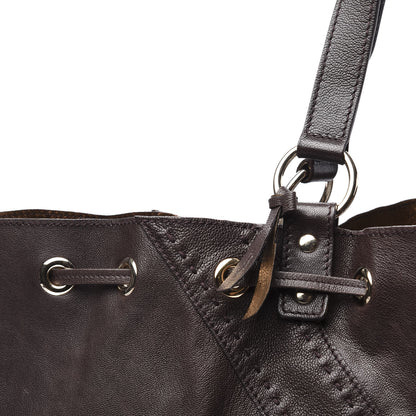 Saint Laurent Calfskin Reversible Double Sac Y Tote Gold Brown 8 of 8