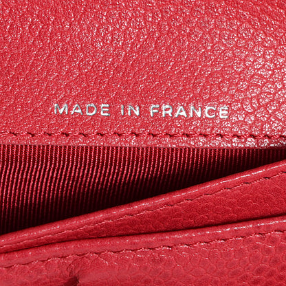 Chanel Caviar Quilted Long Flap Wallet Fuchsia 7 of 8