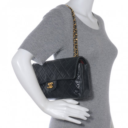 Chanel Lambskin Medium Double Flap Black 2 of 8