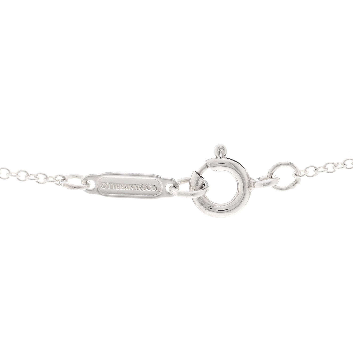 Tiffany Sterling Silver Prasiolite Sparklers Pendant Necklace 4 of 4