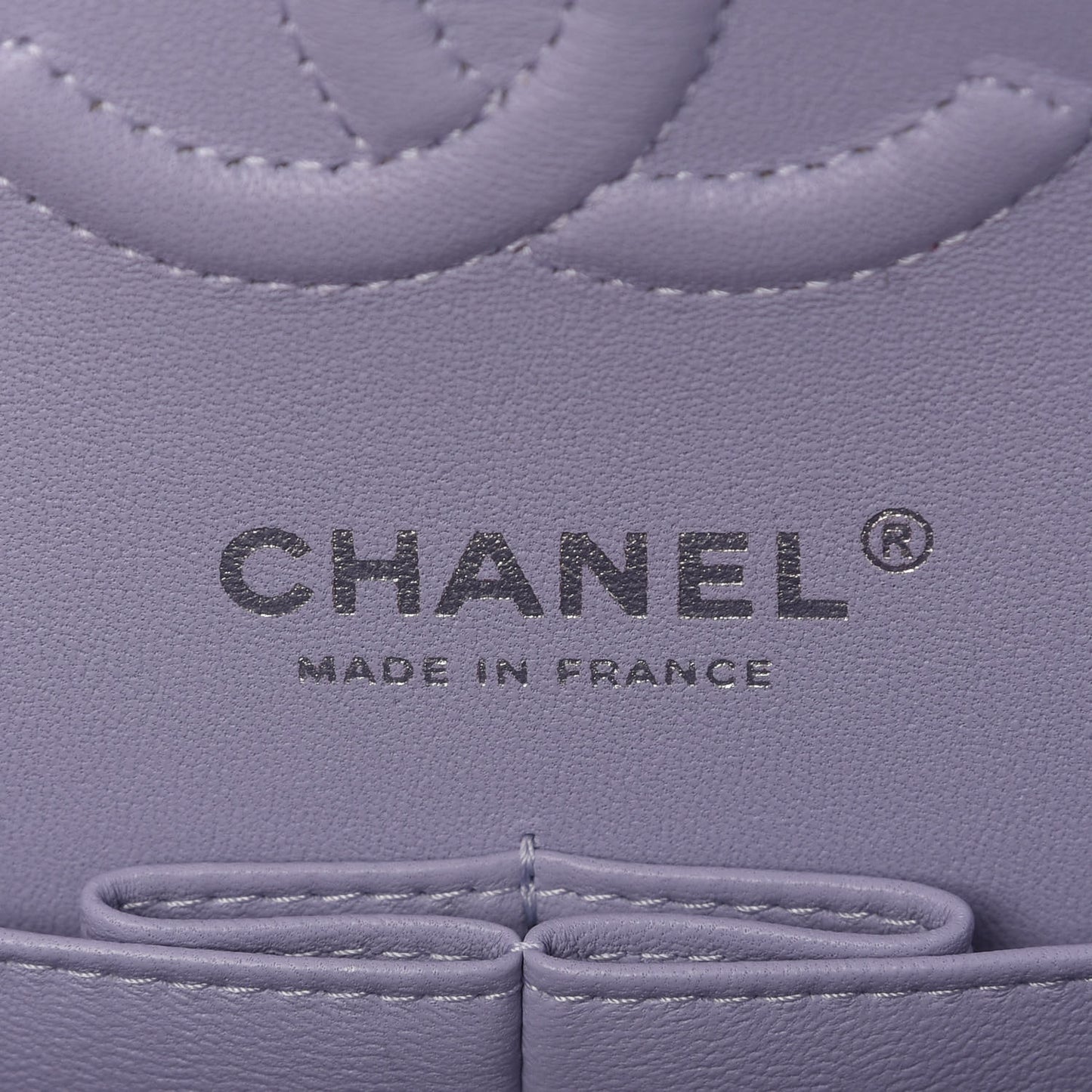 Caviar Quilted Small Double Flap Light Purple