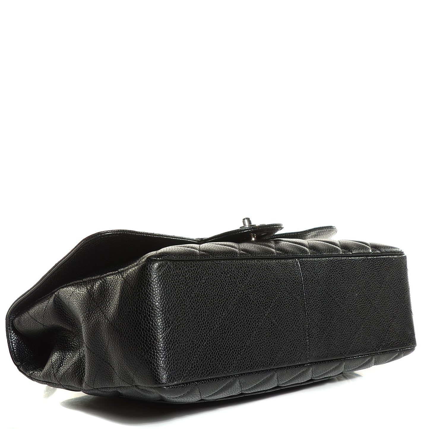 Caviar Quilted Jumbo Single Flap Black
