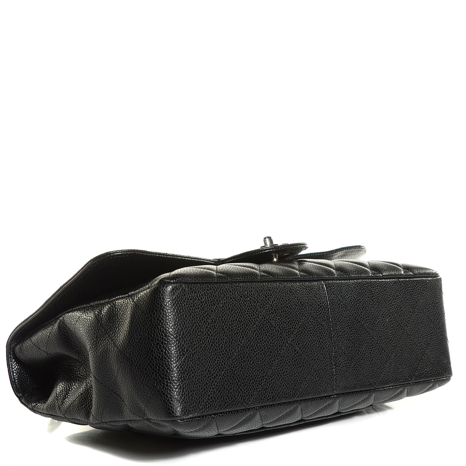 Chanel Caviar Quilted Jumbo Single Flap Black 4 of 8