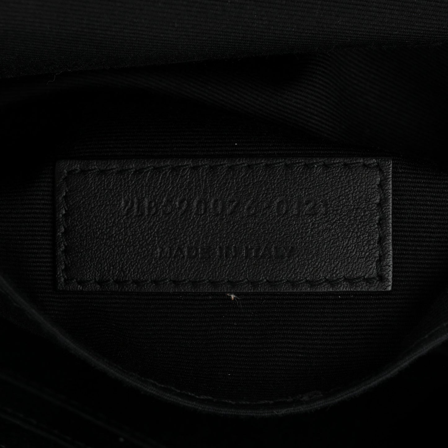 Canvas Monogram Belt Bag Black