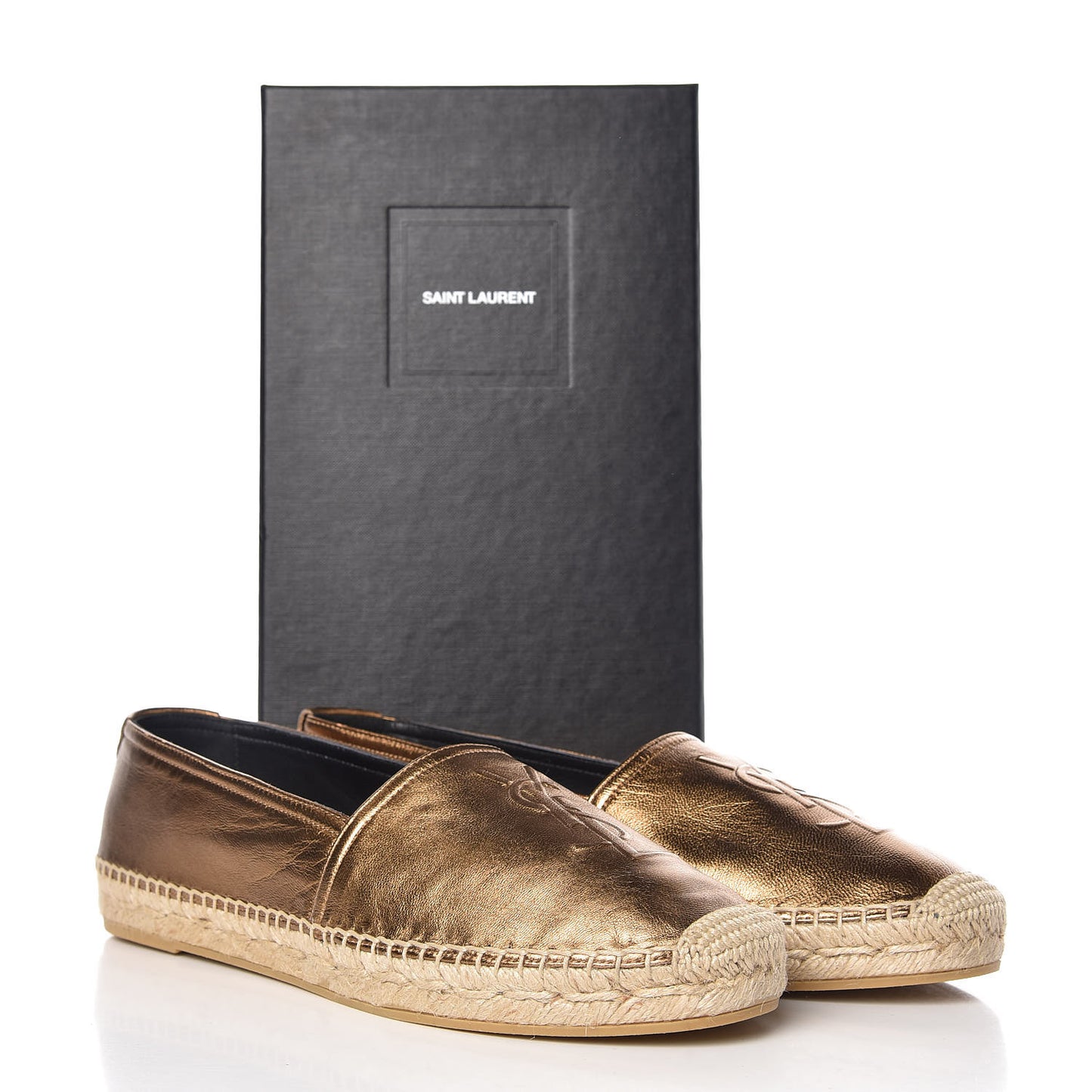 Metallic Lambskin Monogram Espadrilles 39.5 Metal Carry