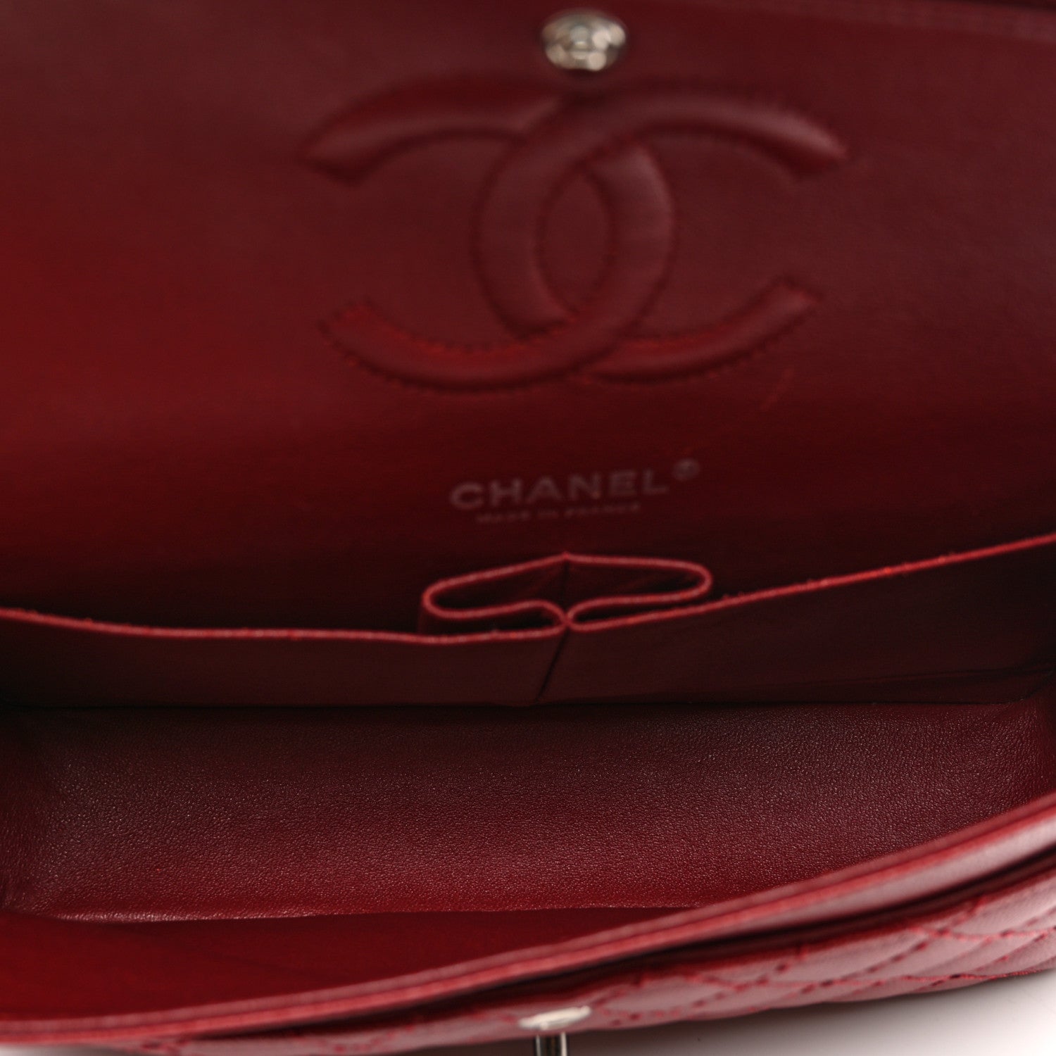 Chanel Caviar Quilted Medium Double Flap Red 5 of 10