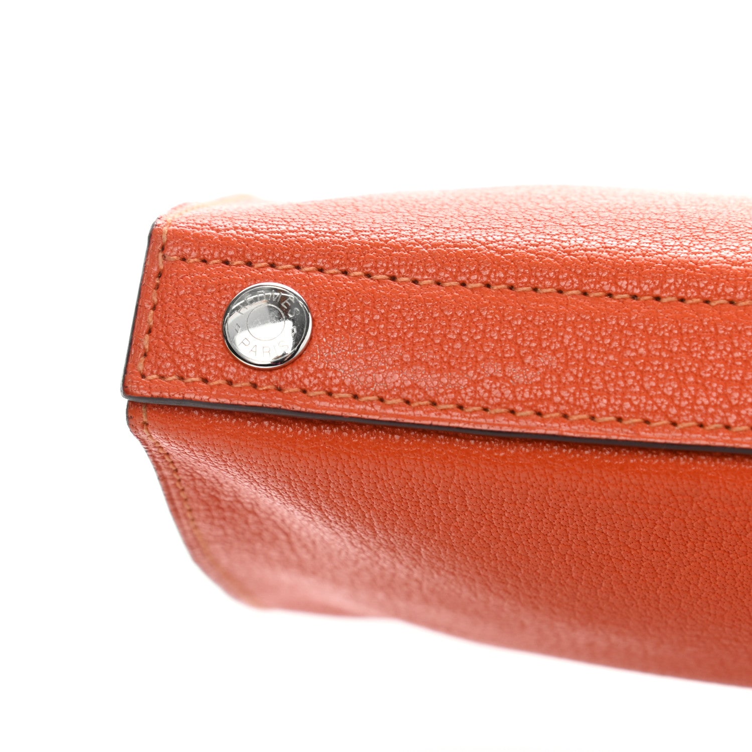 Hermes Chevre Mysore Karo GM Orange 11 of 12