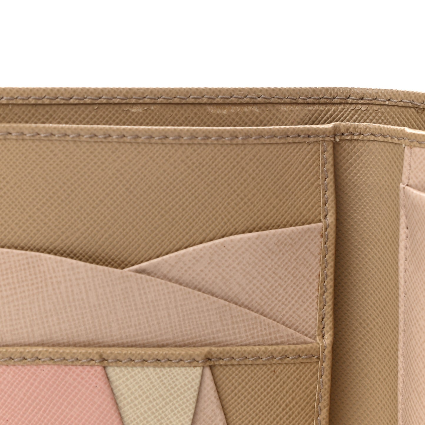 Saffiano Metal Flap Wallet Sabbia Cammeo Orchidea