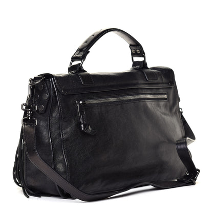 Proenza Schouler Lambskin Fringe Medium PS1 Satchel Black 2 of 5