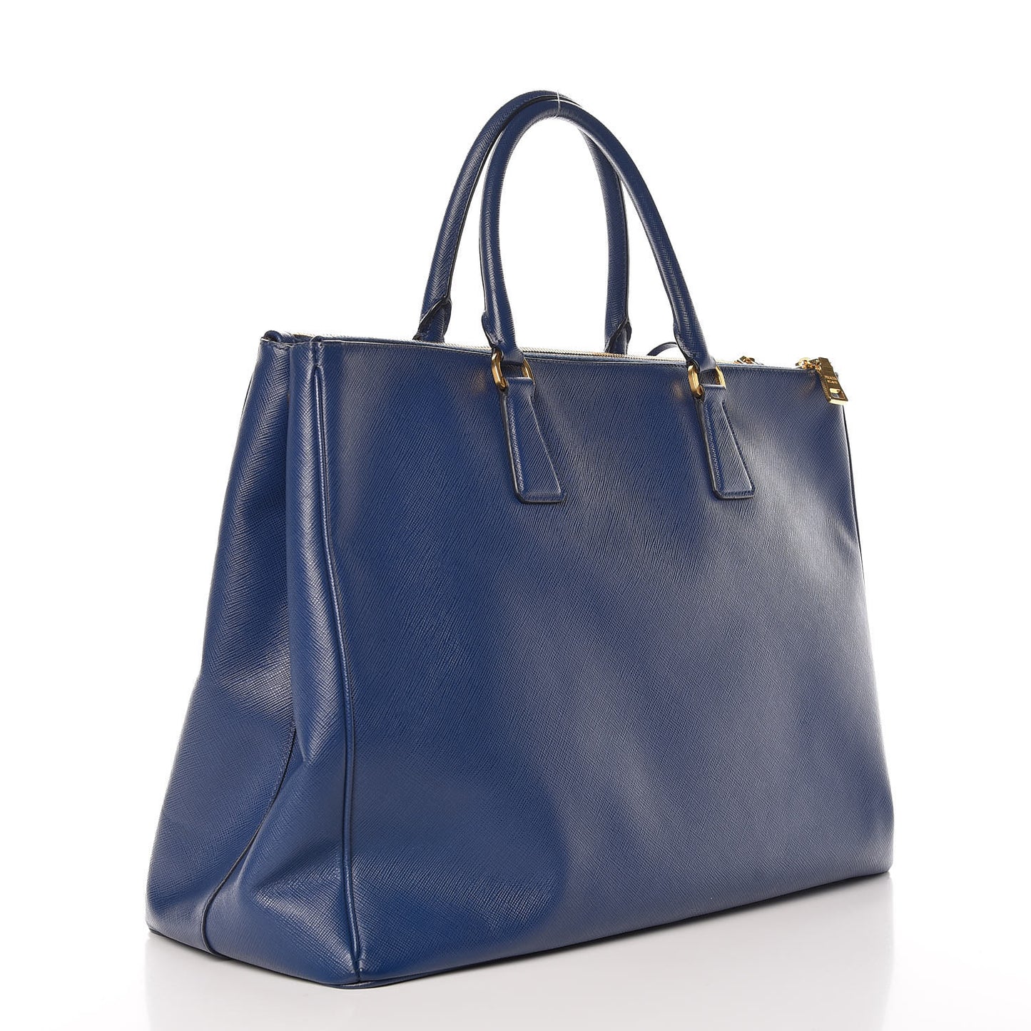 Saffiano Lux Extra Large Galleria Double Zip Tote Bluette