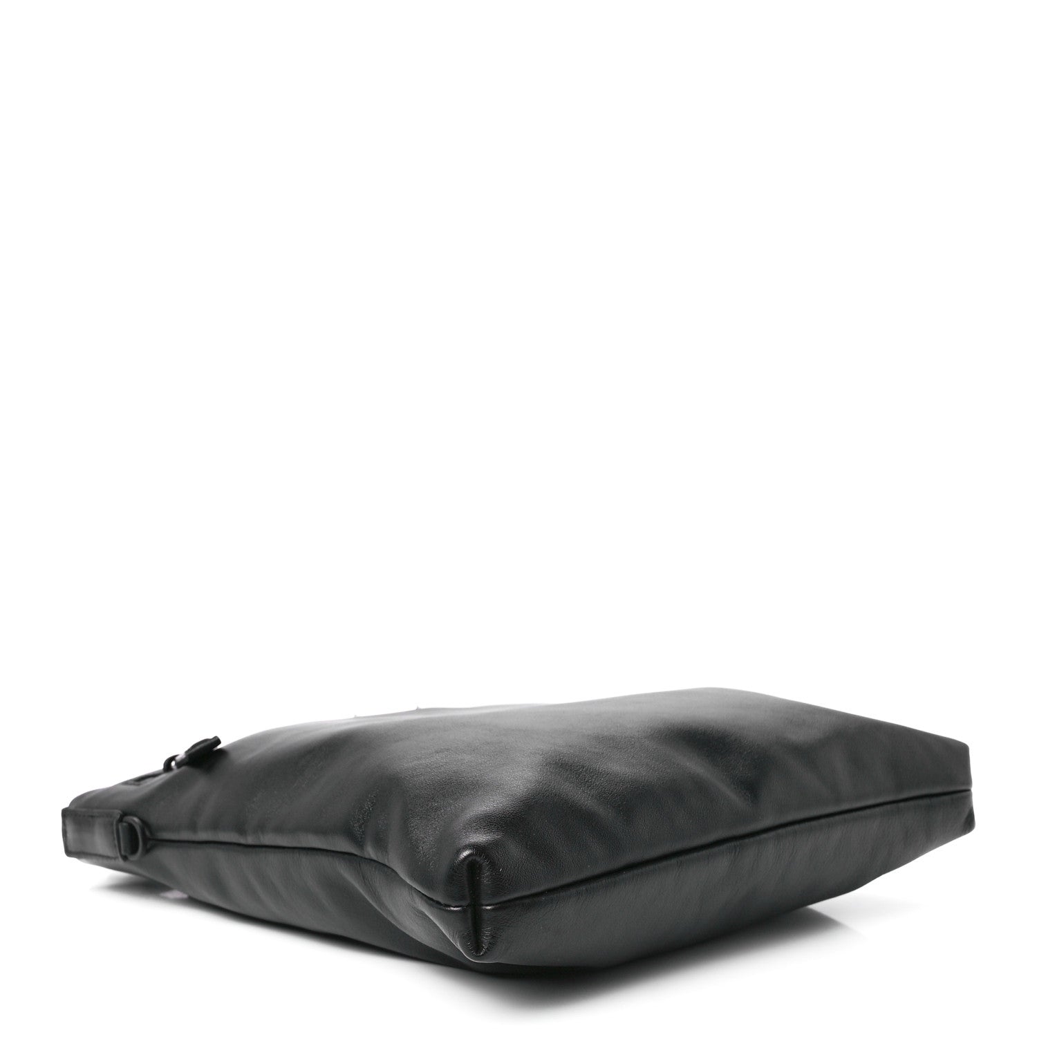 Prada Soft Calf Flat Messenger Bag Black 4 of 11