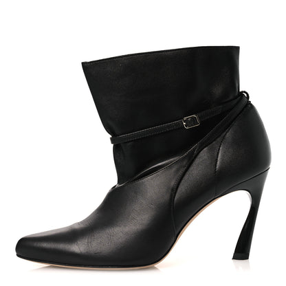 Jimmy Choo Nappa Calfskin Cacia 85 Ankle Boots 38 Black 1 of 13