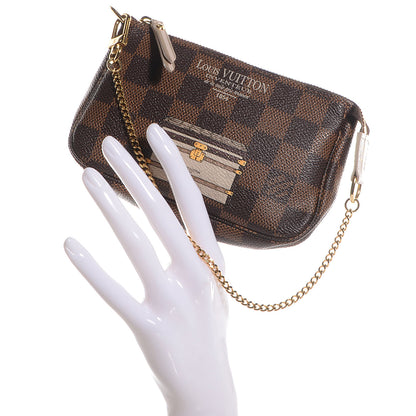 Louis Vuitton Damier Ebene Trunks and Locks Mini Pochette Accessories 2 of 7
