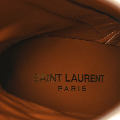 Saint Laurent Soft Calfskin Opyum 110 Ankle Boots 37.5 Real Beige 8 of 9