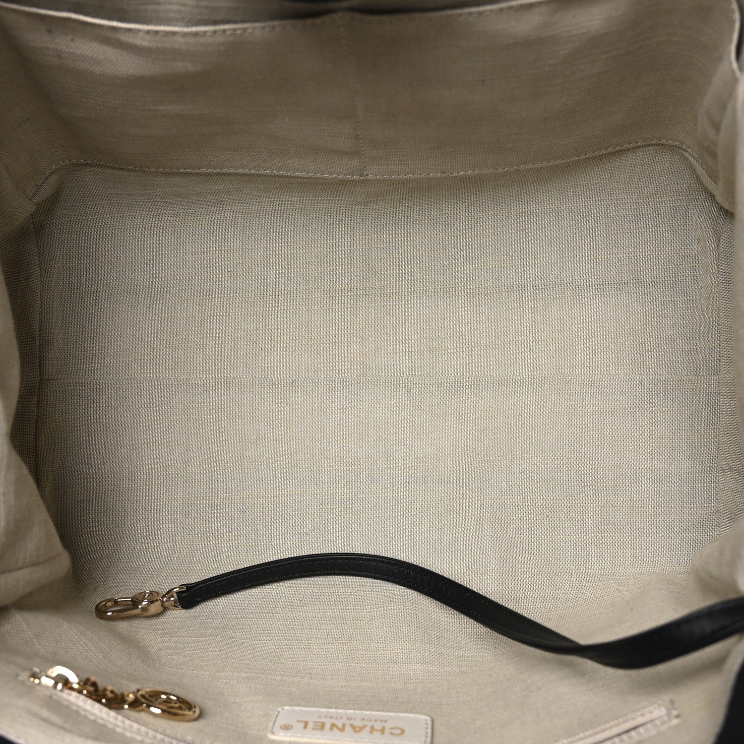 Chanel Mixed Fibers Calfskin Small Deauville Tote Black 6 of 11