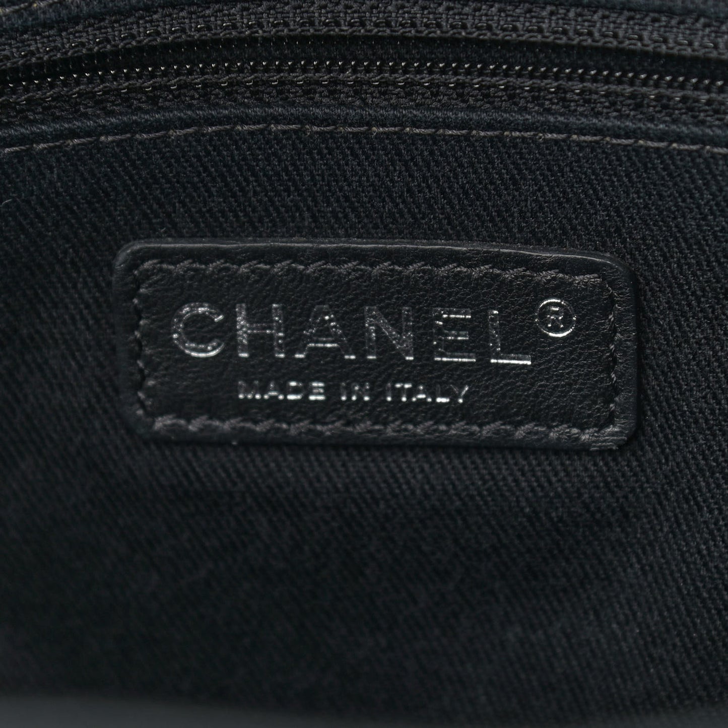 Iridescent Calfskin Jumbo In the Mix Double Flap Black