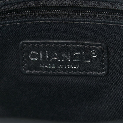 Chanel Iridescent Calfskin Jumbo In the Mix Double Flap Black 6 of 10