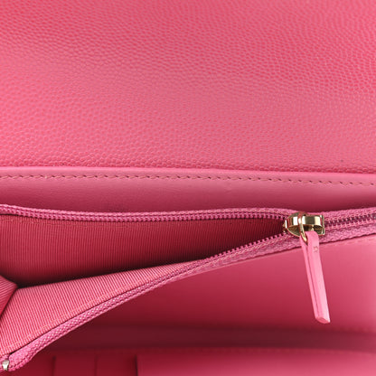 Chanel Caviar Quilted Medium Flap Wallet Pink 6 of 9