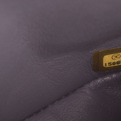 Chanel Lambskin Quilted Jumbo Double Flap Light Purple 11 of 16