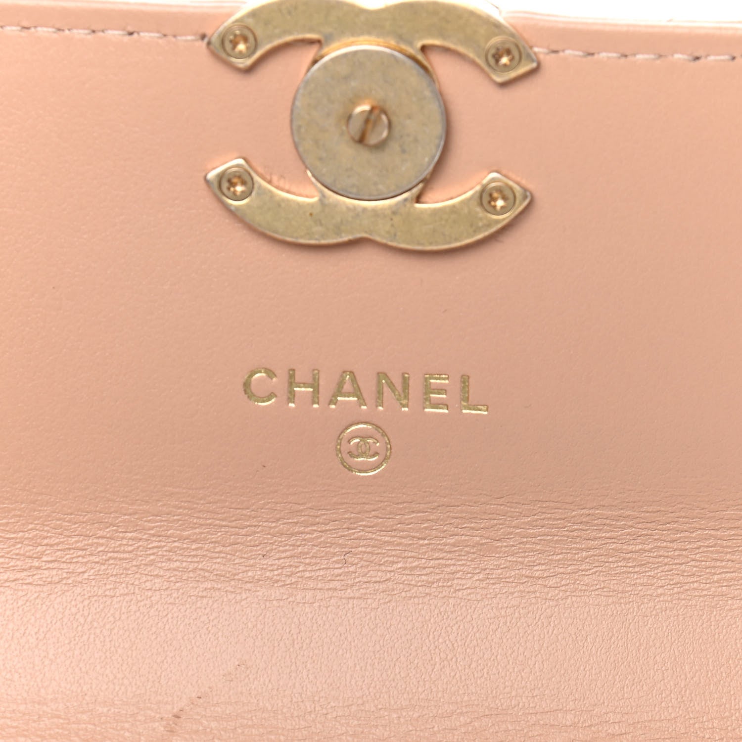 Chanel Calfskin Quilted Perfect Fit Coin Purse With Chain Beige 5 of 8