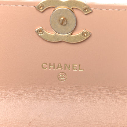 Chanel Calfskin Quilted Perfect Fit Coin Purse With Chain Beige 5 of 8