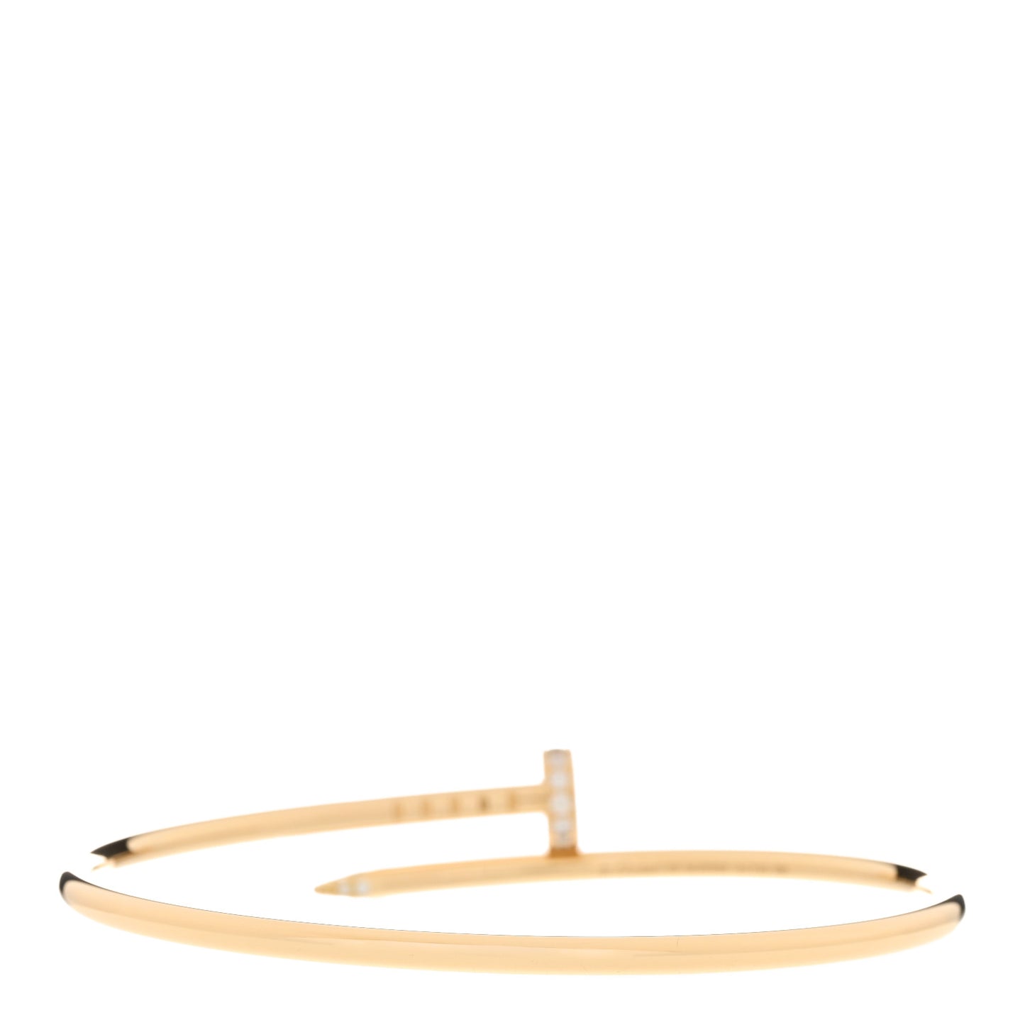 18K Yellow Gold Diamond Small Juste Un Clou Bracelet 16