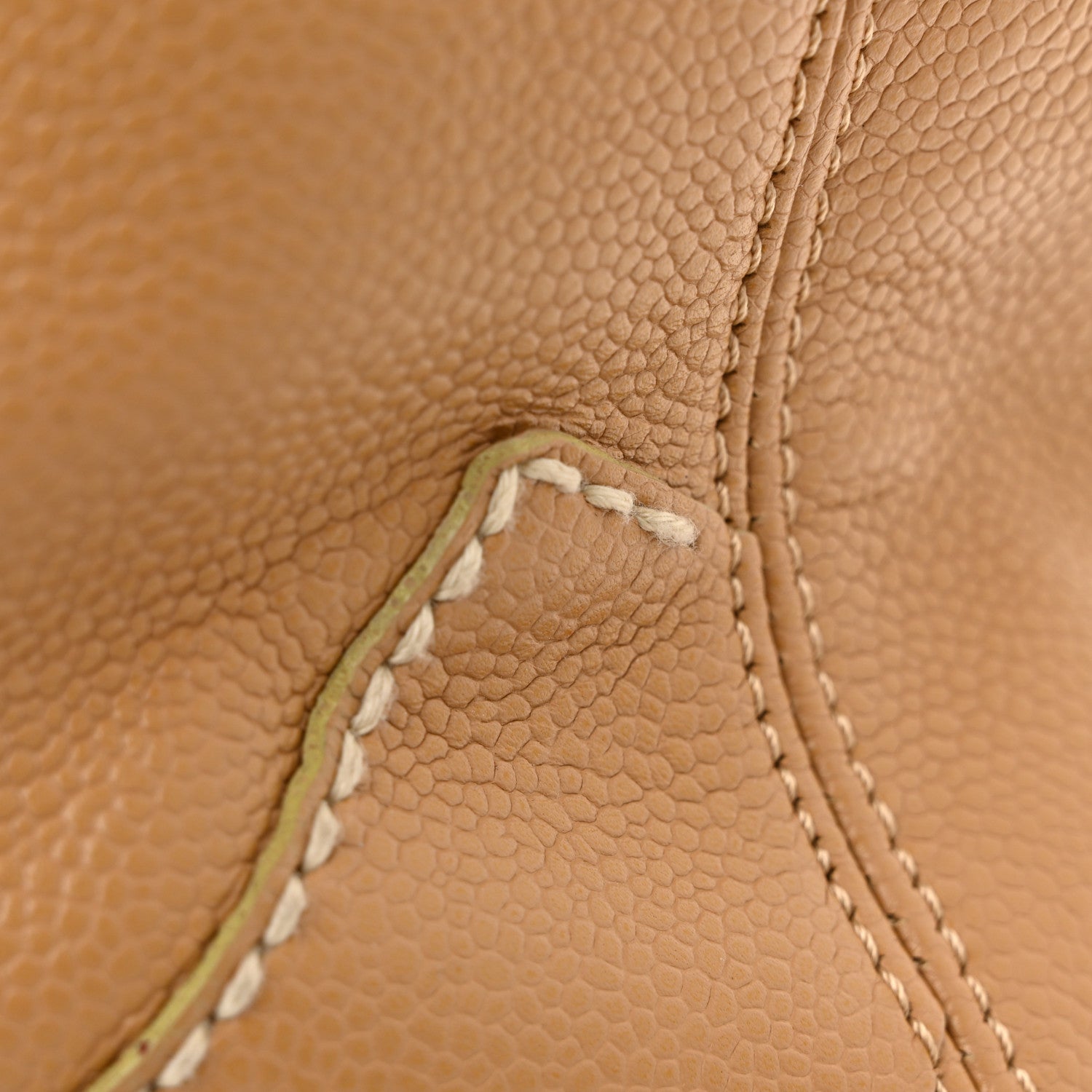 Chanel Caviar CC Stitched Medium Tote Beige 12 of 13