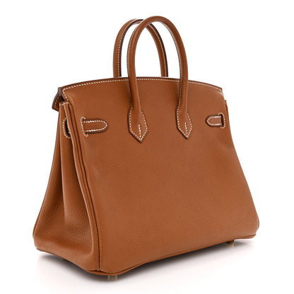 Hermes Natural Barenia Faubourg Birkin 25 Fauve 3 of 11