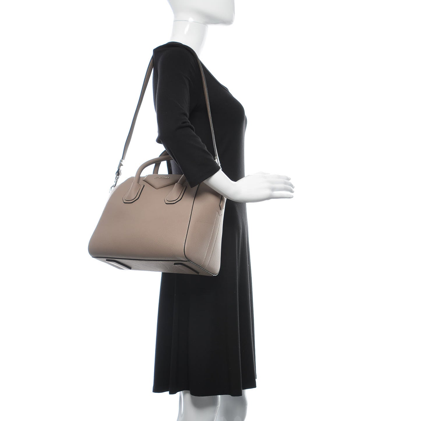 Sugar Goatskin Small Antigona Mastic