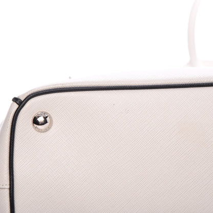 Prada Saffiano Small Galleria Double Zip Tote Bianco 14 of 14