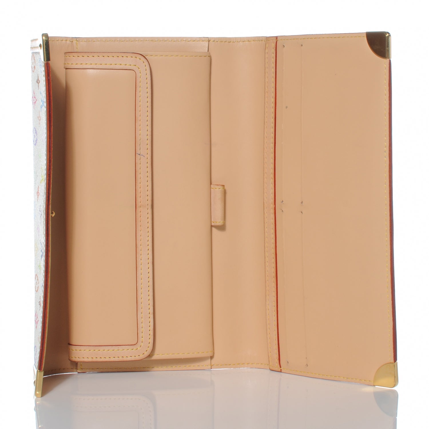 Louis Vuitton Monogram Multicolor Porte Tresor International Wallet White 5 of 7