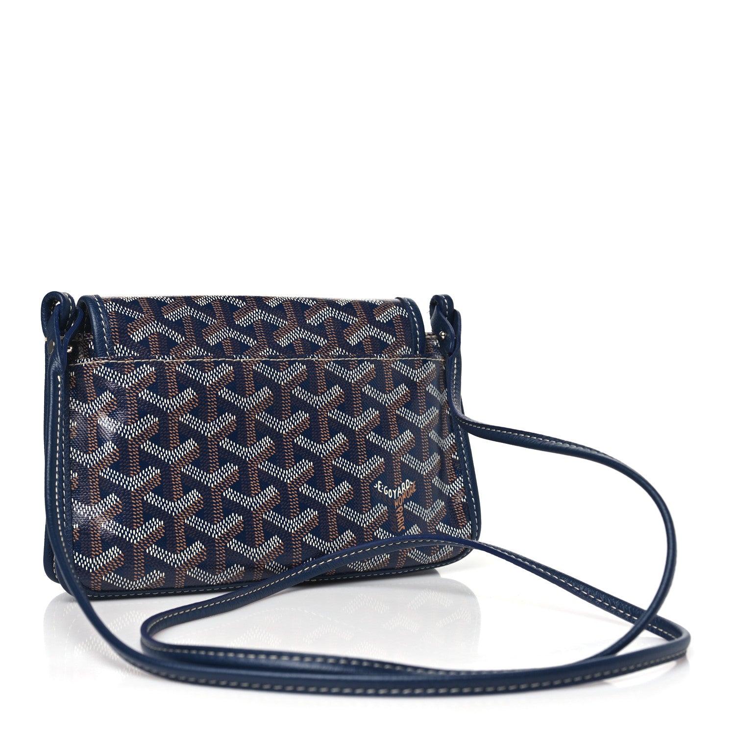 Goyard Goyardine Plumet Wallet Clutch Navy 3 of 10