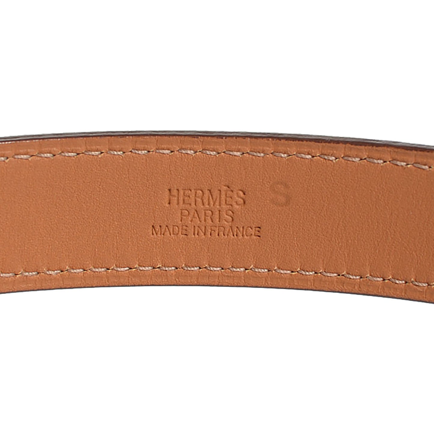 Tadelakt Etriviere Double Tour Bracelet M Fauve