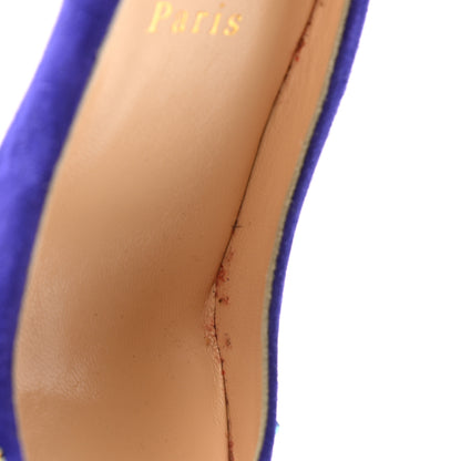 Christian Louboutin Suede Candidate 100 Pumps 39 Purple Pop 12 of 14