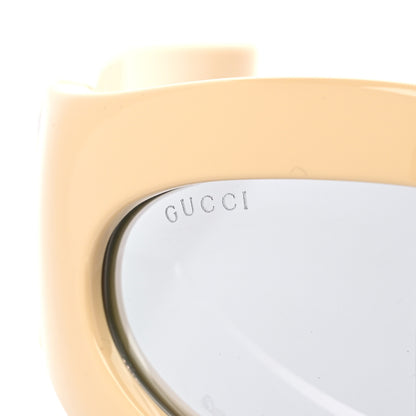 Gucci Acetate GG1247S Oval Geometric-frame Sunglasses Yellow 7 of 8