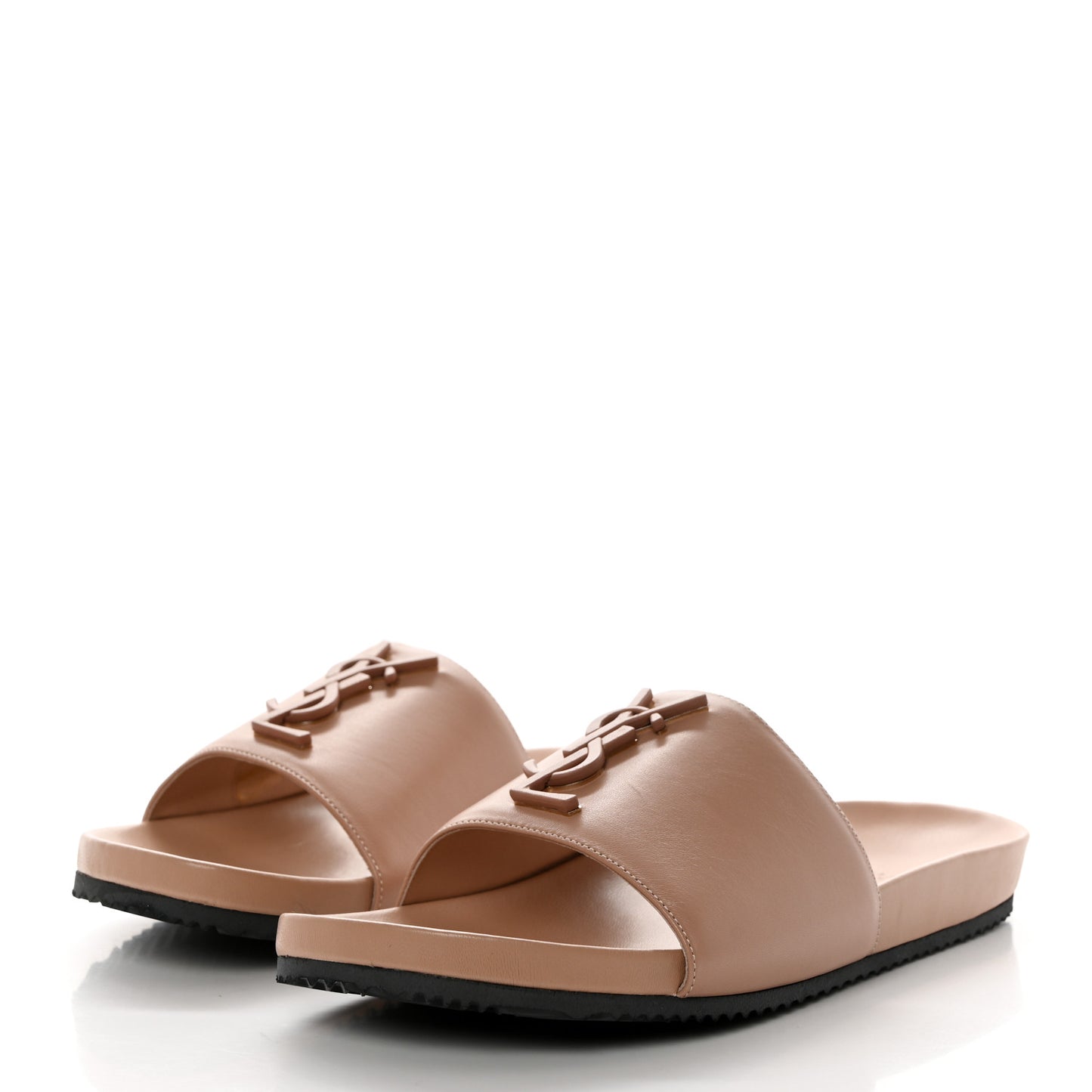 Lambskin Joan Slide Sandals 40.5 Nude
