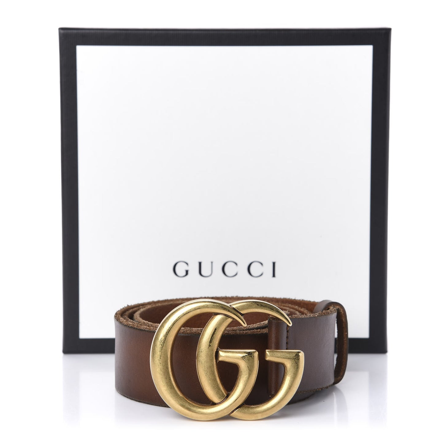 Faded Calfskin Double G 40mm Belt 85 34 Cuir