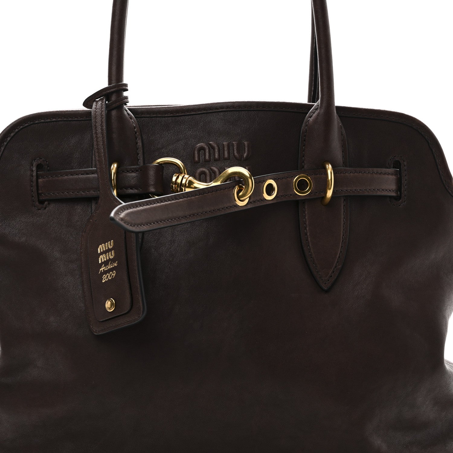 Miu Miu Nappa Medium Aventure Bag Radica 1784008 – FASHIONPHILE
