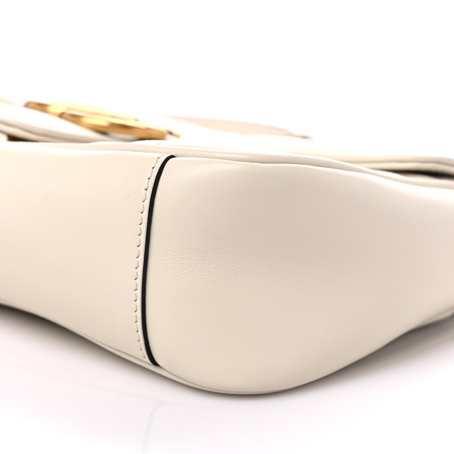 Gucci Calfskin Matelasse Small GG Marmont Shoulder Bag White 10 of 10