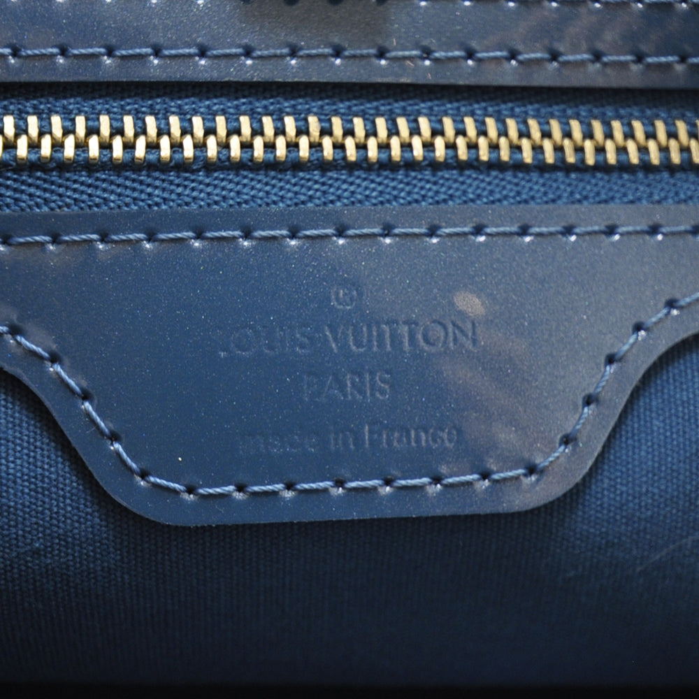 Louis Vuitton Vernis Wilshire PM Blue Galactic 8 of 8