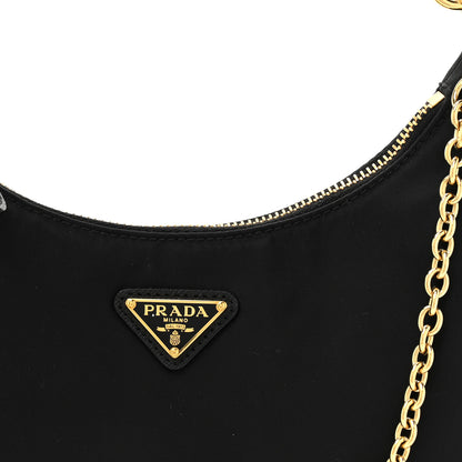 Prada Re-Nylon Saffiano Re-Edition 2005 Shoulder Bag Black 7 of 10