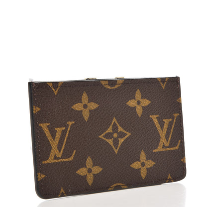 Louis Vuitton Monogram Calfskin Kimono Card Holder Black 3 of 6