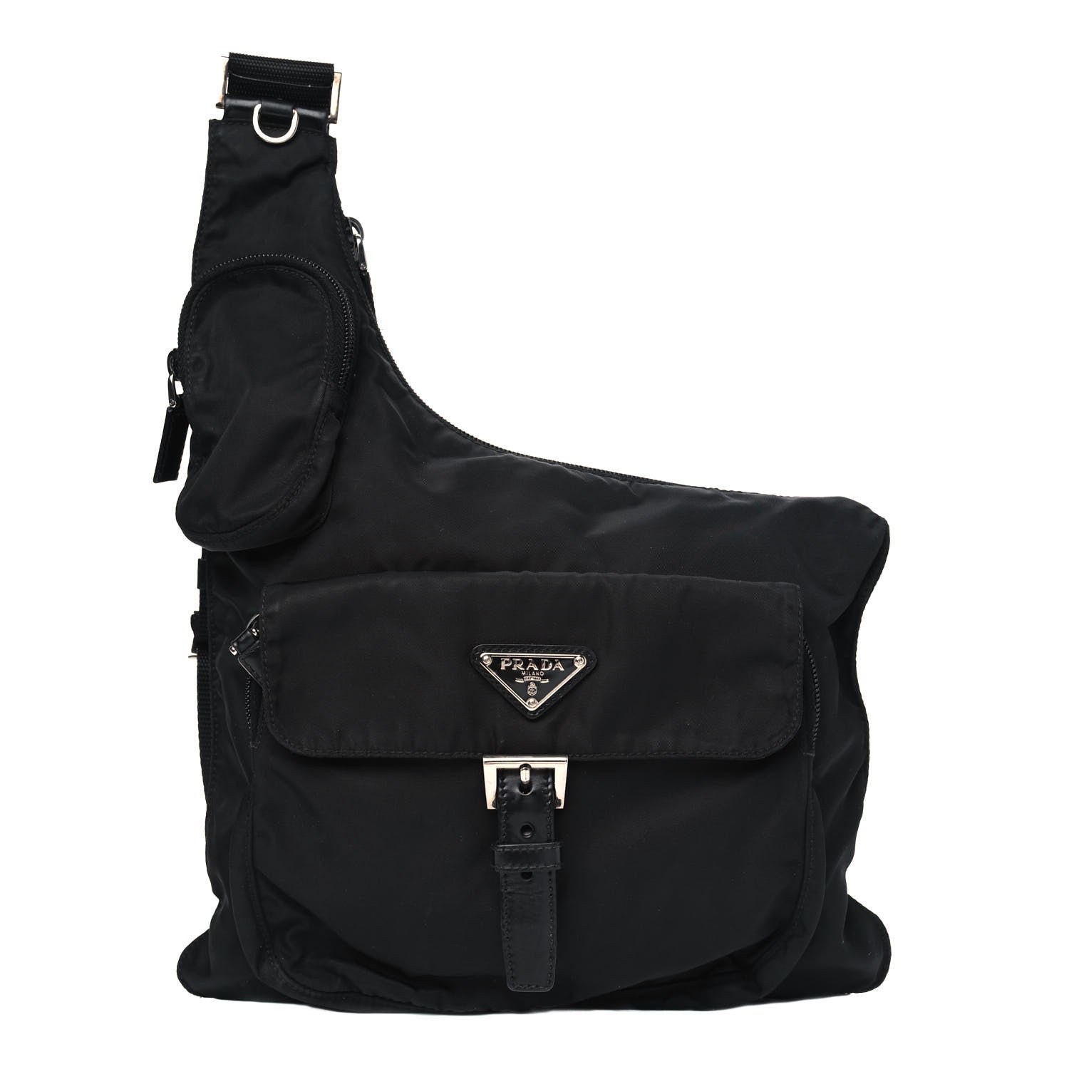 Prada Nylon Tessuto Vela Messenger Bag Black 1 of 7