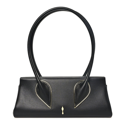 Christian Louboutin Calfskin Cordia Venus Shoulder Bag Black 1 of 8