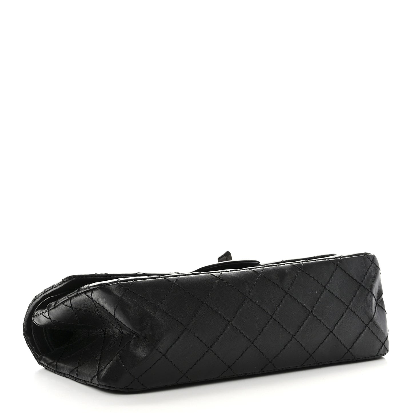 Aged Calfskin Quilted 2.55 Reissue 225 Flap So Black