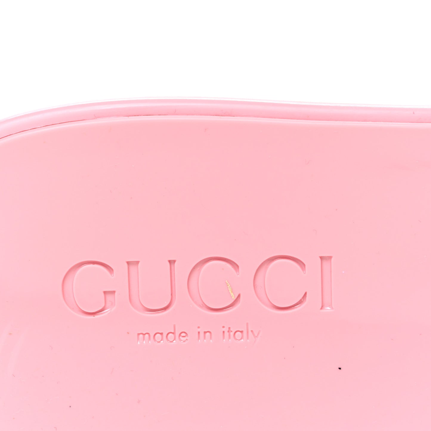 Rubber Gucci Logo Womens Platform 20/60mm Slide Sandals 38 Wild Rose