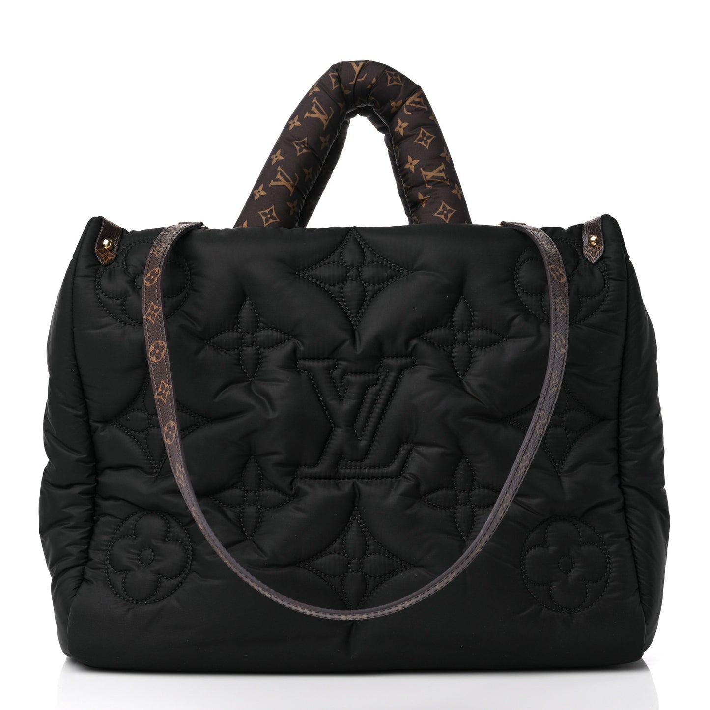 Econyl Monogram Pillow Giant Onthego MM Black