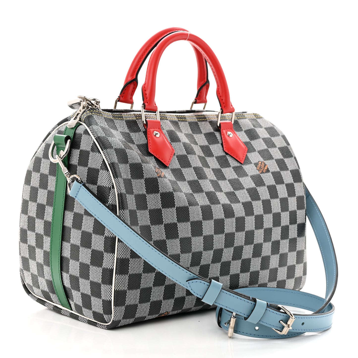 Damier Speedy Bandouliere 30 Black White