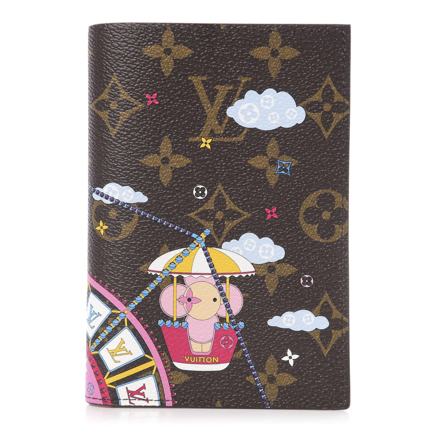 Louis Vuitton Monogram 2020 Christmas Animation Big Wheel Passport Cover Rose Ballerine 1 of 5